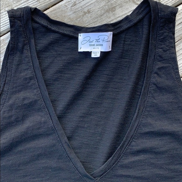 FEEL THE PIECE by TERRE JACOBS Black Tank - Picture 2 of 6